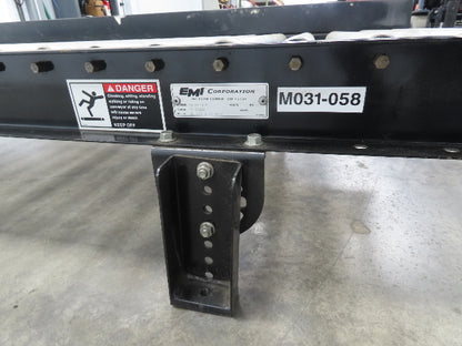 EMI 28"x 10' Gravity Roller Conveyor 1.9" Roller 25"BF 3" Centers 12"H