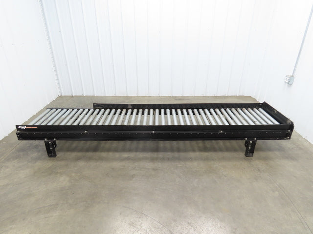 EMI 28"x 10' Gravity Roller Conveyor 1.9" Roller 25"BF 3" Centers 12"H