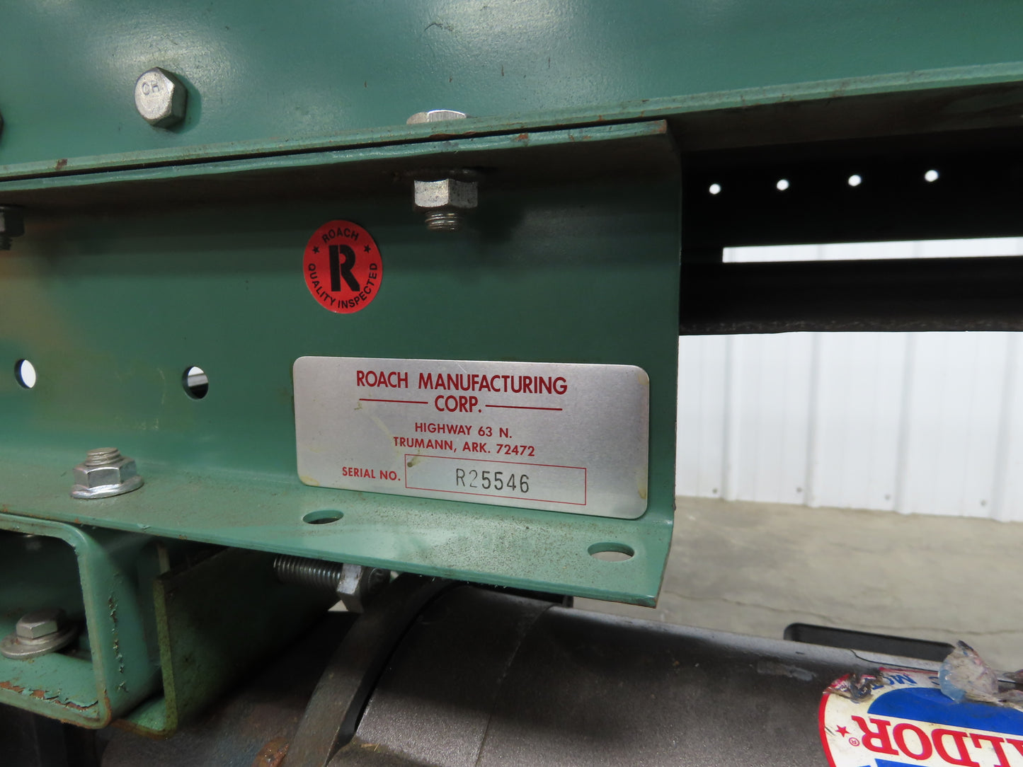 Roach 30"x 8' Slider Bed Conveyor 24" Belt .33Hp 230/460V End Drive 58fpm