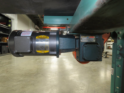 Roach 30"x 8' Slider Bed Conveyor 24" Belt .33Hp 230/460V End Drive 58fpm