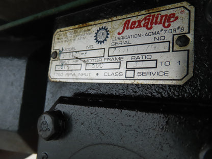 Roach 30"x 8' Slider Bed Conveyor 24" Belt .33Hp 230/460V End Drive 58fpm