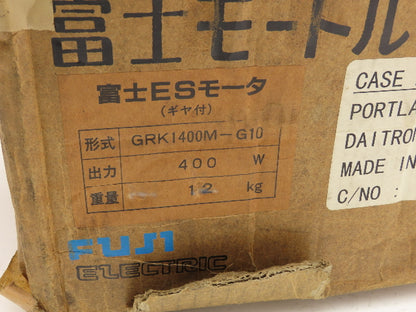 Fuji Electric GRK1400M-G10 ES Servo Motor Gearmotor 400W 10:1 Ratio 2000/200 RPM