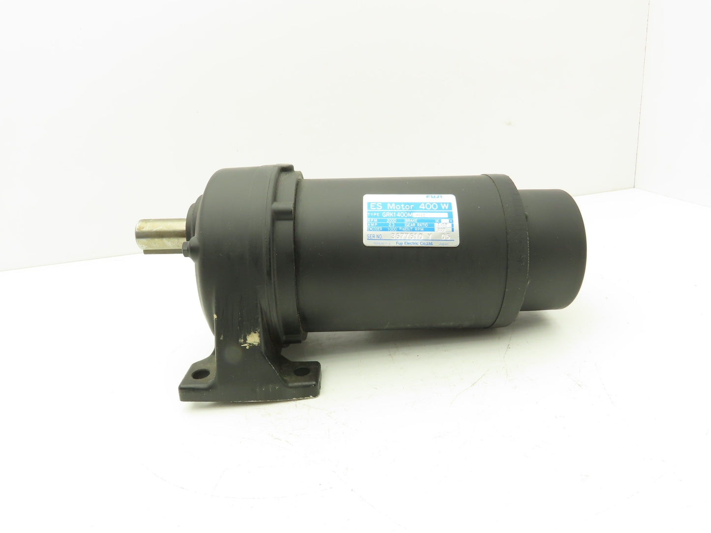 Fuji Electric GRK1400M-G10 ES Servo Motor Gearmotor 400W 10:1 Ratio 2000/200 RPM