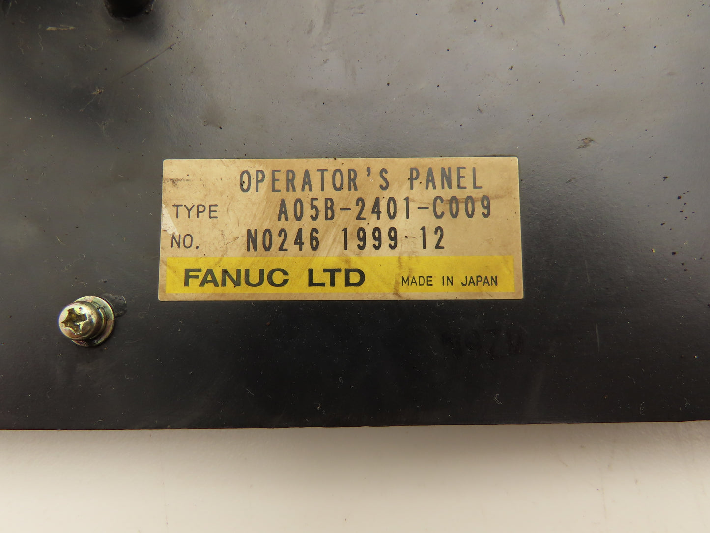 Fanuc A05B-2401-C009 R-J3 System Operator Control Panel Read Description