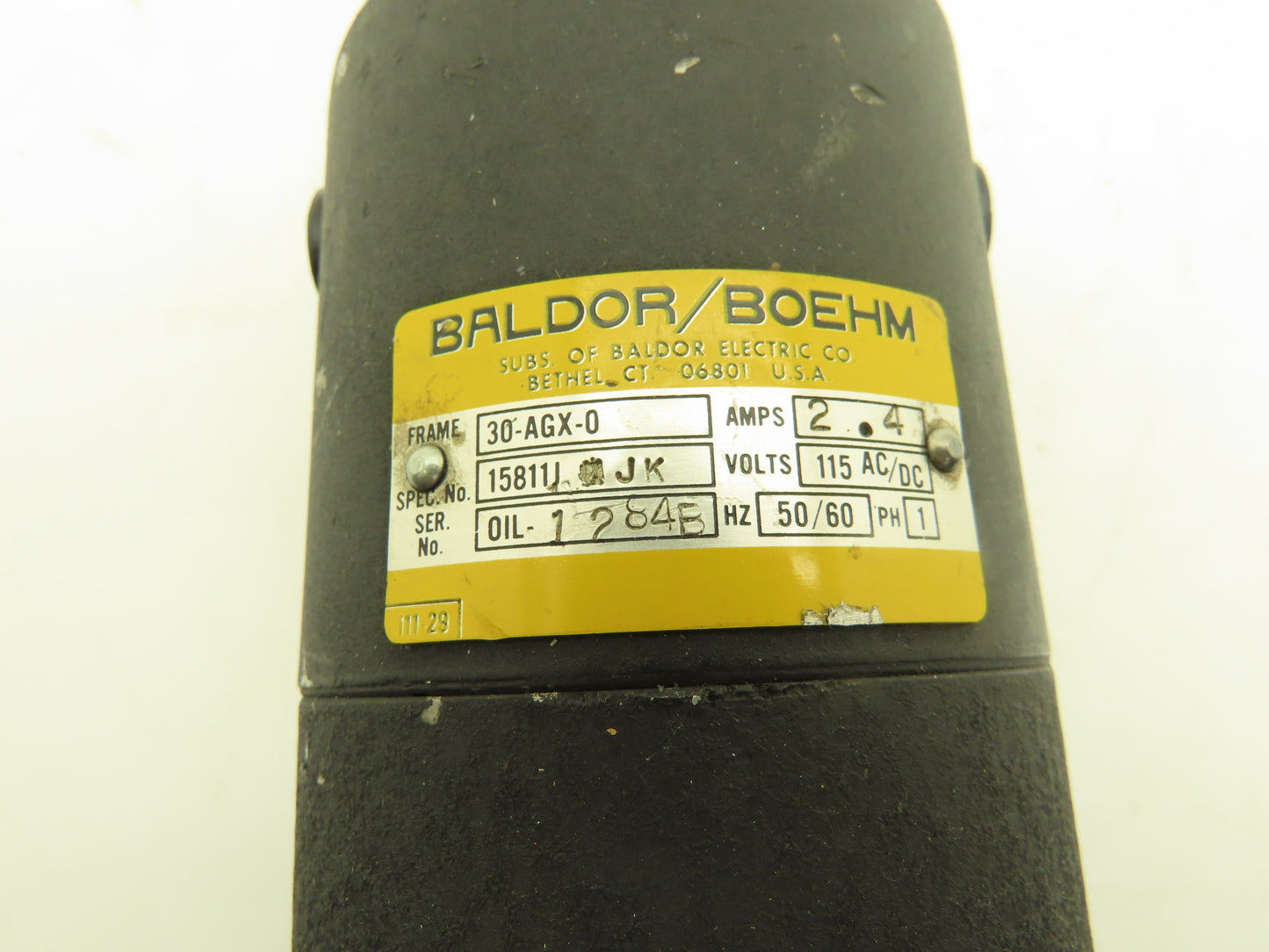 Baldor Oildyne 30-AGX-0 Hydraulic Pump Power Unit 115V 1PH 627547/D25313
