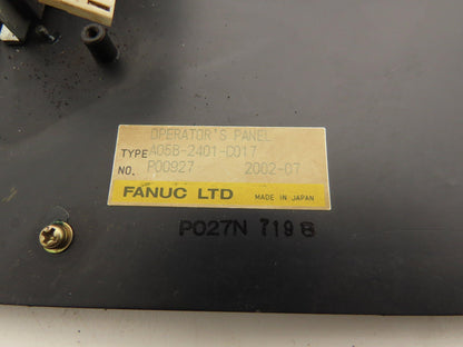 Fanuc A05B-2401-C017 R-J3 System Operator Control Panel Read Description