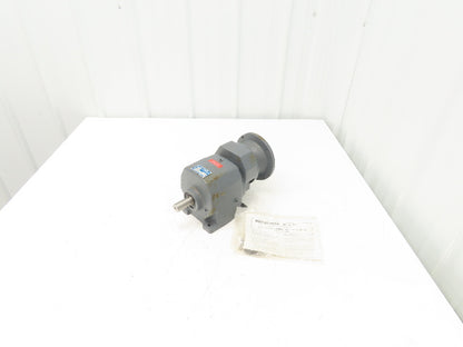 Boston Gear F843B-80S-B5 Inline Helical Gearbox 76.48:1 Reducer .5Hp 23rpm 56C