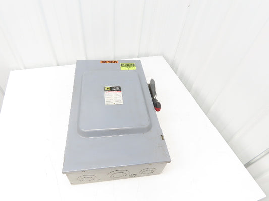 Square D H364 Safety Disconnect Switch Series F05 Fusible 200A 600VAC 3Ph 3 Pole