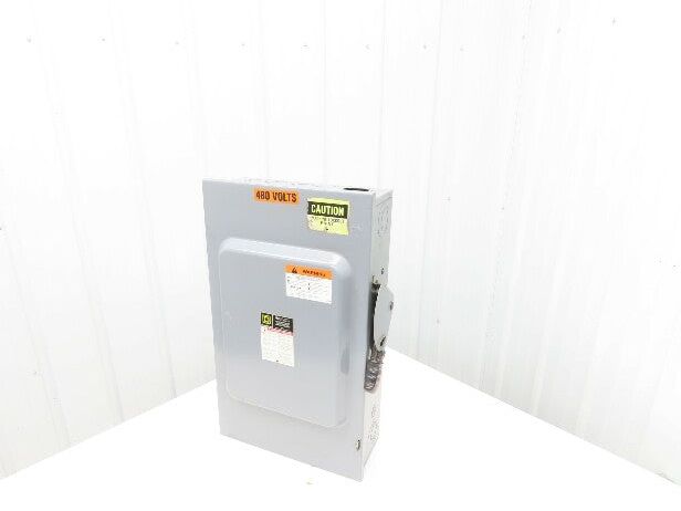 Square D H364 Safety Disconnect Switch Series F05 Fusible 200A 600VAC 3Ph 3 Pole