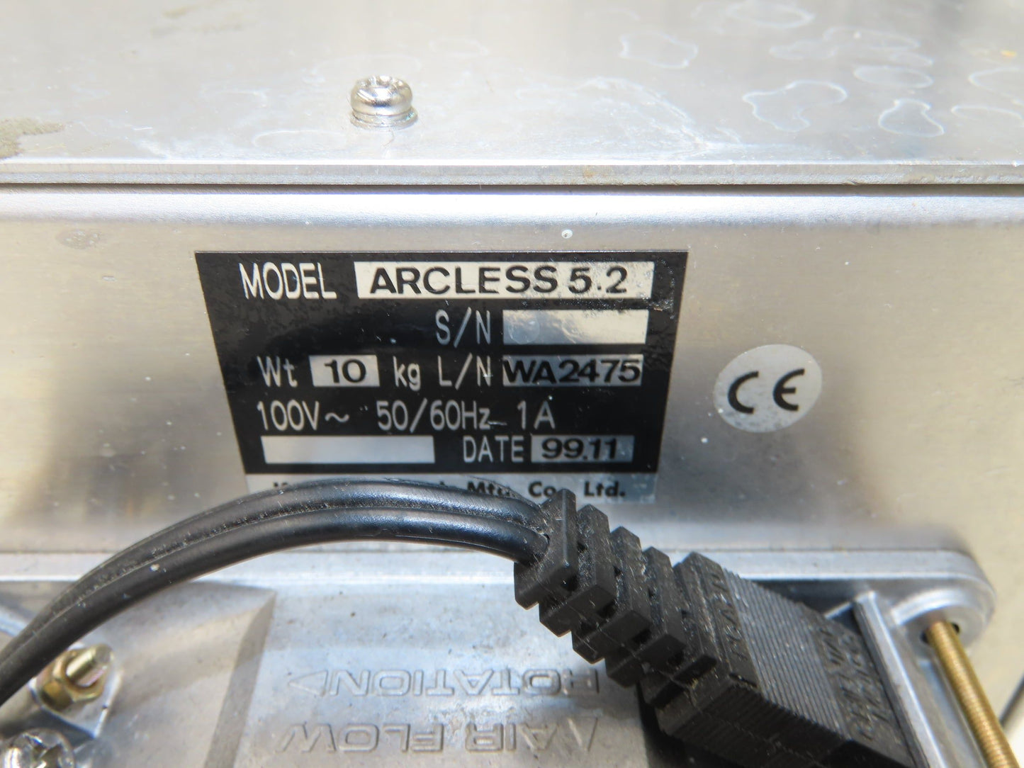 Kyosan Electric Mfg. ARCLESS 5.2 Power Supply 100VAC 1A 50/60Hz