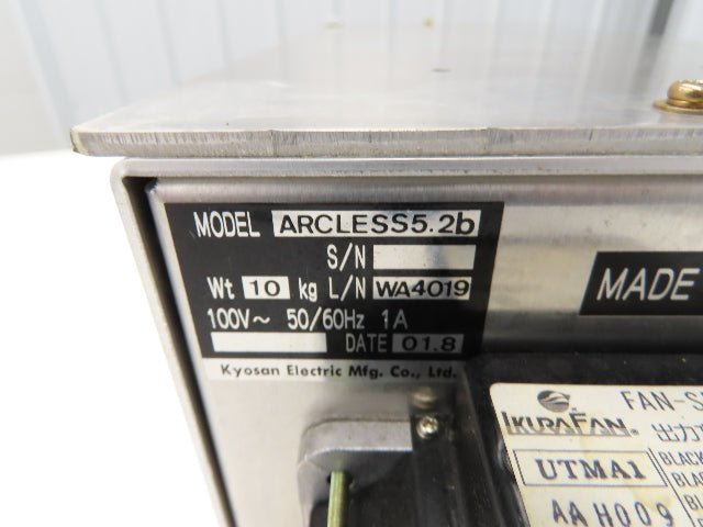 Kyosan Electric Mfg. ARCLESS 5.2b Power Supply 100VAC 1A 50/60Hz