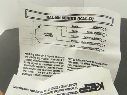 KEP KAL-DIN 8-Digit Battery Powered Time Indicator Counter