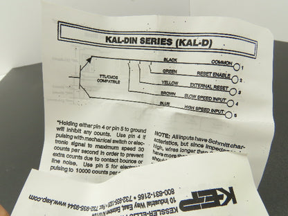KEP KAL-DIN 8-Digit Battery Powered Time Indicator Counter