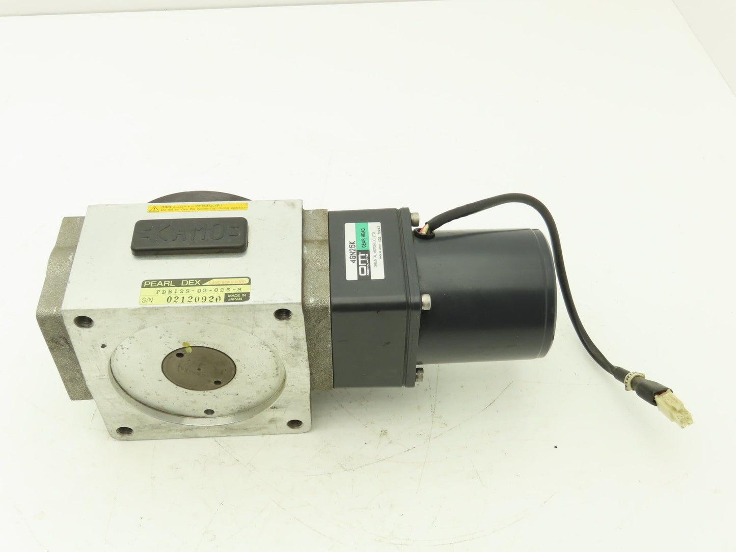 Kamo Seiko PDB12S-02-025-8 Pearl DEX Cam Index Drive Oriental Gear Motor 230V