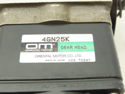 Kamo Seiko PDB12S-02-025-8 Pearl DEX Cam Index Drive Oriental Gear Motor 230V