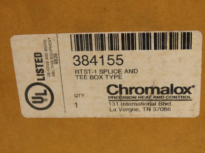 Chromalox 384155 RTST-1 Splice Tee Box Type Kit Enclosure Lot of 2