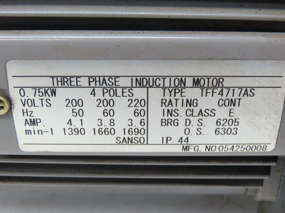 Tokuda Shibaura DRP-360III Rotary Vane Vacuum Pump 360L/Min 1Hp 220V 3PH