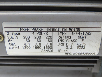Tokuda Shibaura DRP-360III Rotary Vane Vacuum Pump 360L/Min 1Hp 220V 3PH