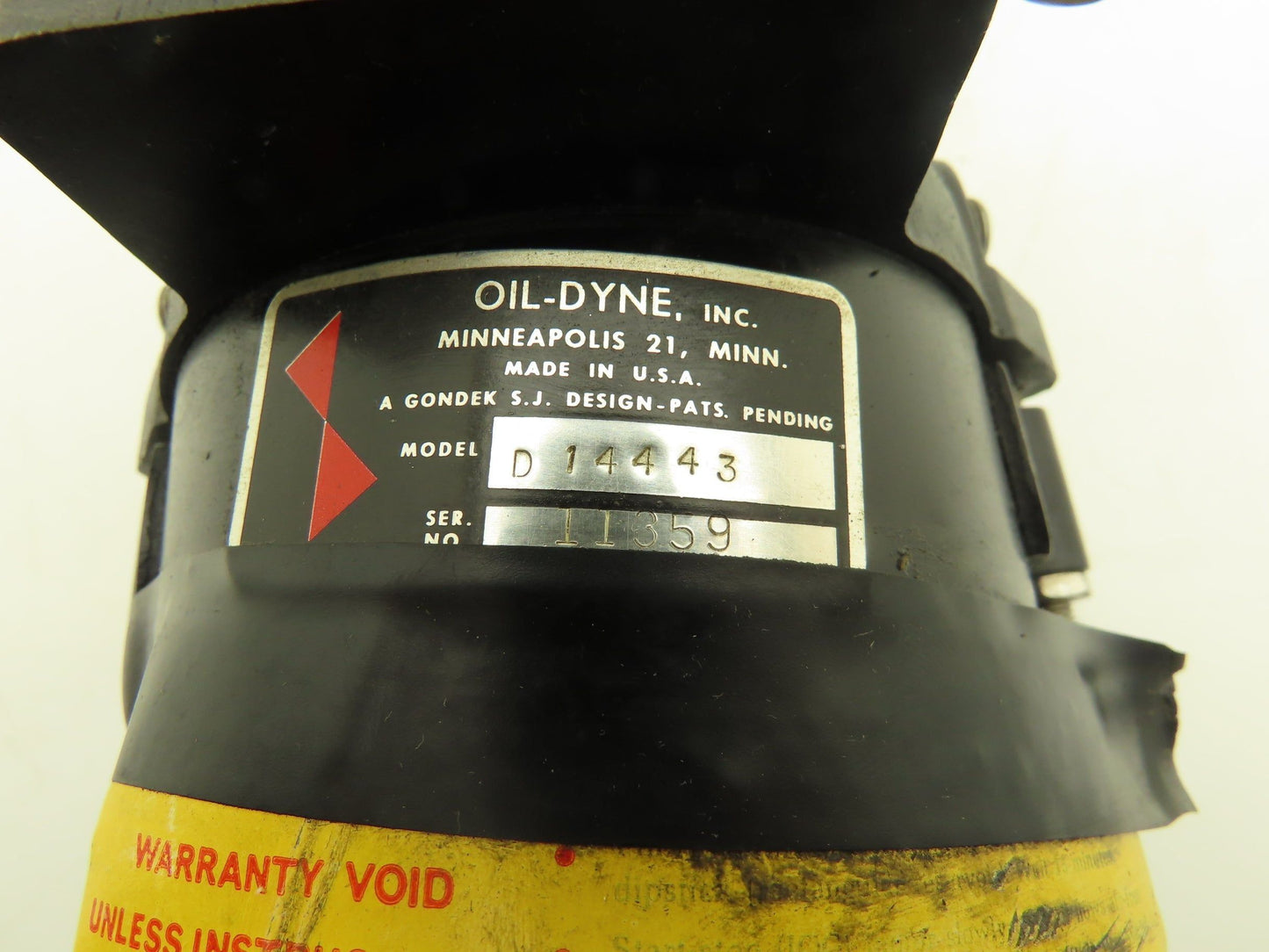 Howard Oildyne D14443/74630 Hydraulic Pump Power Unit 115V 1PH 10000 RPM