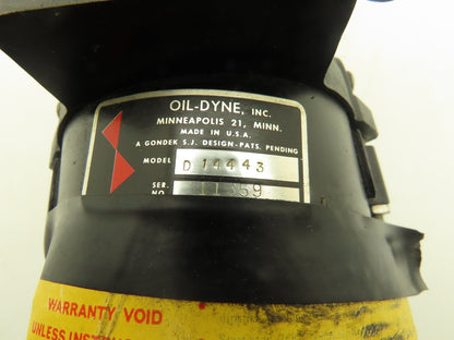 Howard Oildyne D14443/74630 Hydraulic Pump Power Unit 115V 1PH 10000 RPM