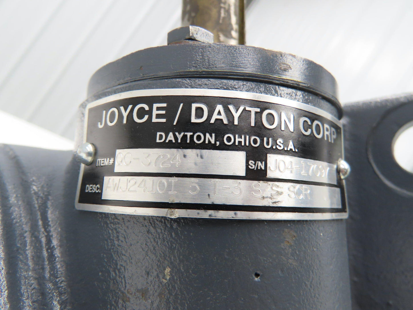 Joyce Dayton AWJ2410I 5 T-3 S/S SCR Machine Scewjack 24:1 Ratio 10 Ton 5" Travel