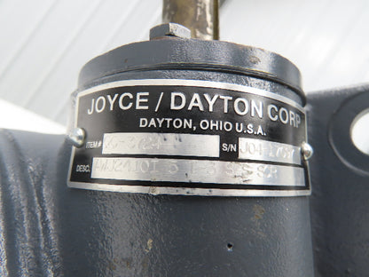 Joyce Dayton AWJ2410I 5 T-3 S/S SCR Machine Scewjack 24:1 Ratio 10 Ton 5" Travel
