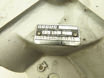 Argus 3311-0040-571111 3-Way Diverter Ball Valve Block DN40 1-1/2"NPS