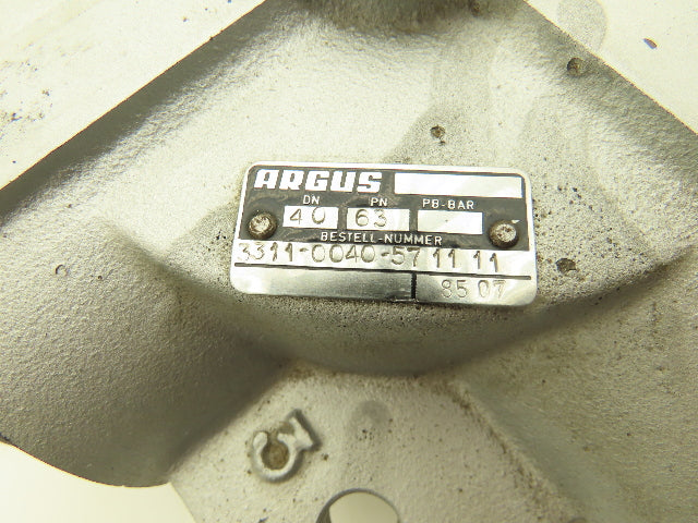 Argus 3311-0040-571111 3-Way Diverter Ball Valve Block DN40 1-1/2"NPS