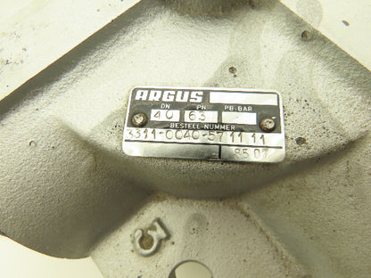 Argus 3311-0040-571111 3-Way Diverter Ball Valve Block DN40 1-1/2"NPS