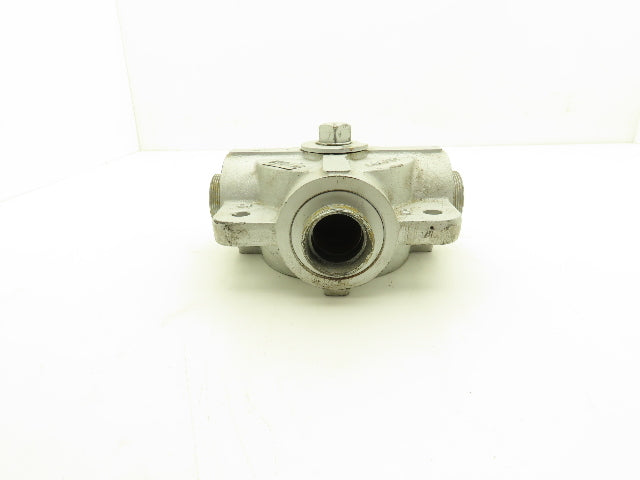 Argus 3311-0040-571111 3-Way Diverter Ball Valve Block DN40 1-1/2"NPS