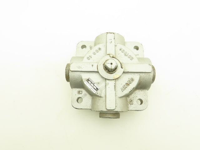 Argus 3311-0040-571111 3-Way Diverter Ball Valve Block DN40 1-1/2"NPS