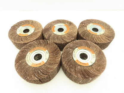 Standard Abrasives E-Z Wheel Flap Wheel 80 Grit Sanding 6x2x1" Lot of 5