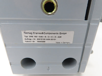 Demag DRS 160-A45-B-0-K-X-A30 Radblock Crane Hoist Drive Wheel Block Size 160