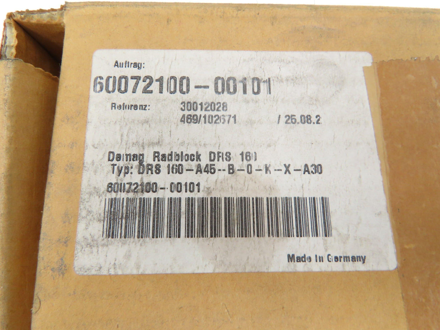 Demag DRS 160-A45-B-0-K-X-A30 Radblock Crane Hoist Drive Wheel Block Size 160