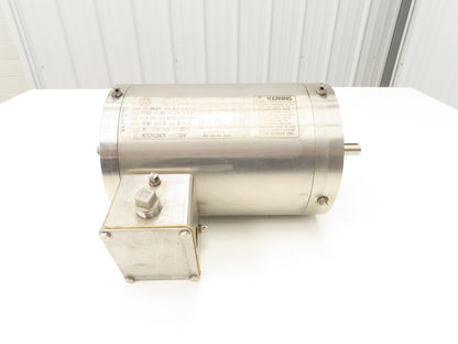 US Motors BK20 Stainless AC Motor 3/4Hp 1750rpm 230/460V 3PH 56C TENV Washdown