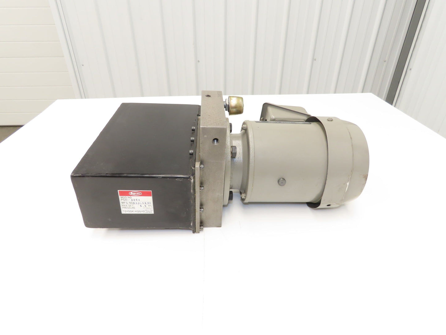 Toyooki Kogyo TL-4071A Hydraulic Power Unit Toyo Pump 5L Tank 220VAC 5.5MPa 1Hp