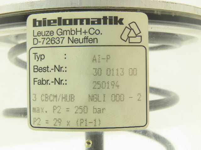 Bielomatik 30 0113 00 Lubricator Grease Pump 250 Bar