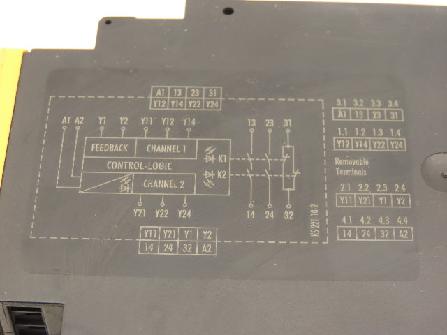 Moeller ESR4-NZ-21 Safety Relay 24V AC/DC <50ms Coil 230VAC 6A