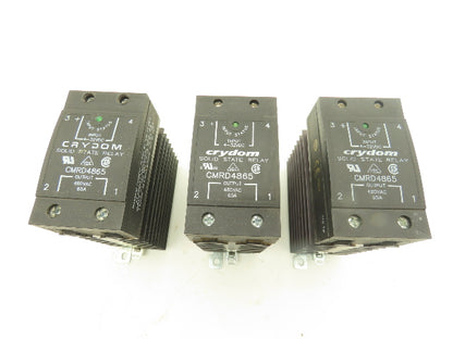 crydom CMRD4865 Relay Coil 4-32VDC Output 480VAC 65A Lot of 3