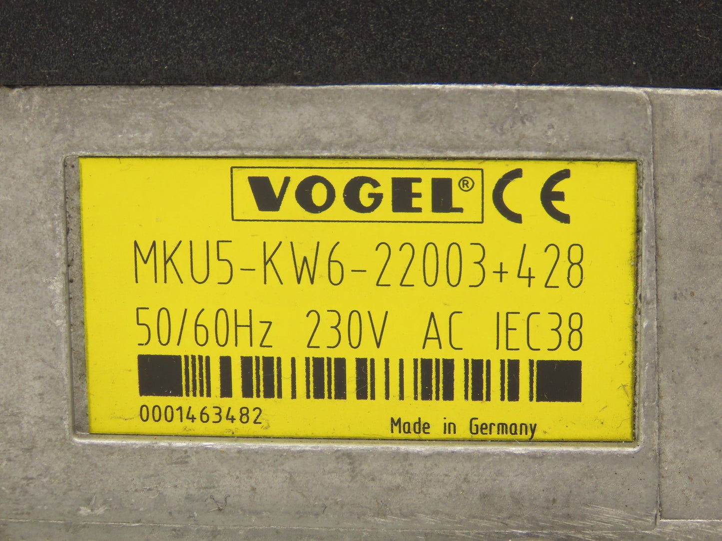 Vogel MKU5-KW6-22003+428 Lubricator Oil Pump Oiler 6 Liter Tank 0.5L/min 230V