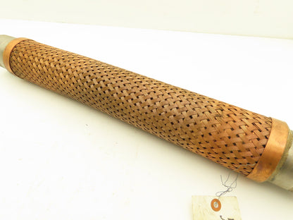 24" Braided Copper Bronze Flex Hose 2-1/2" NPT Stainless Ends  40W316L