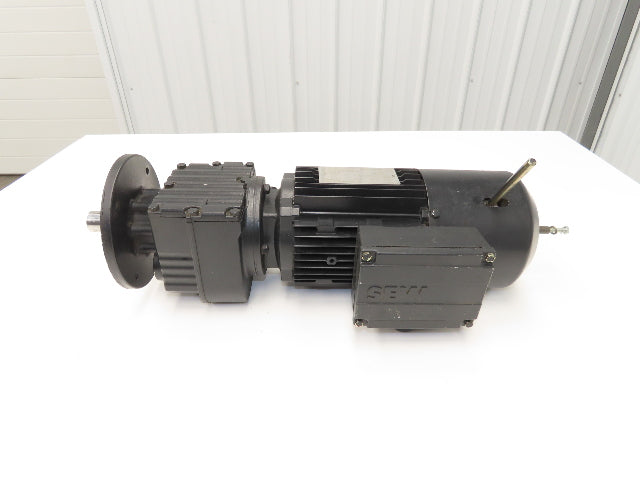 Sew Usocome Gearmotor W/Brake 1Hp 133/230V 8.16:1 169rpm 50Hz 42Nm