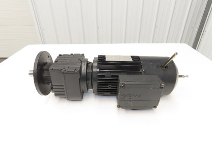 Sew Usocome Gearmotor W/Brake 1Hp 133/230V 8.16:1 169rpm 50Hz 42Nm