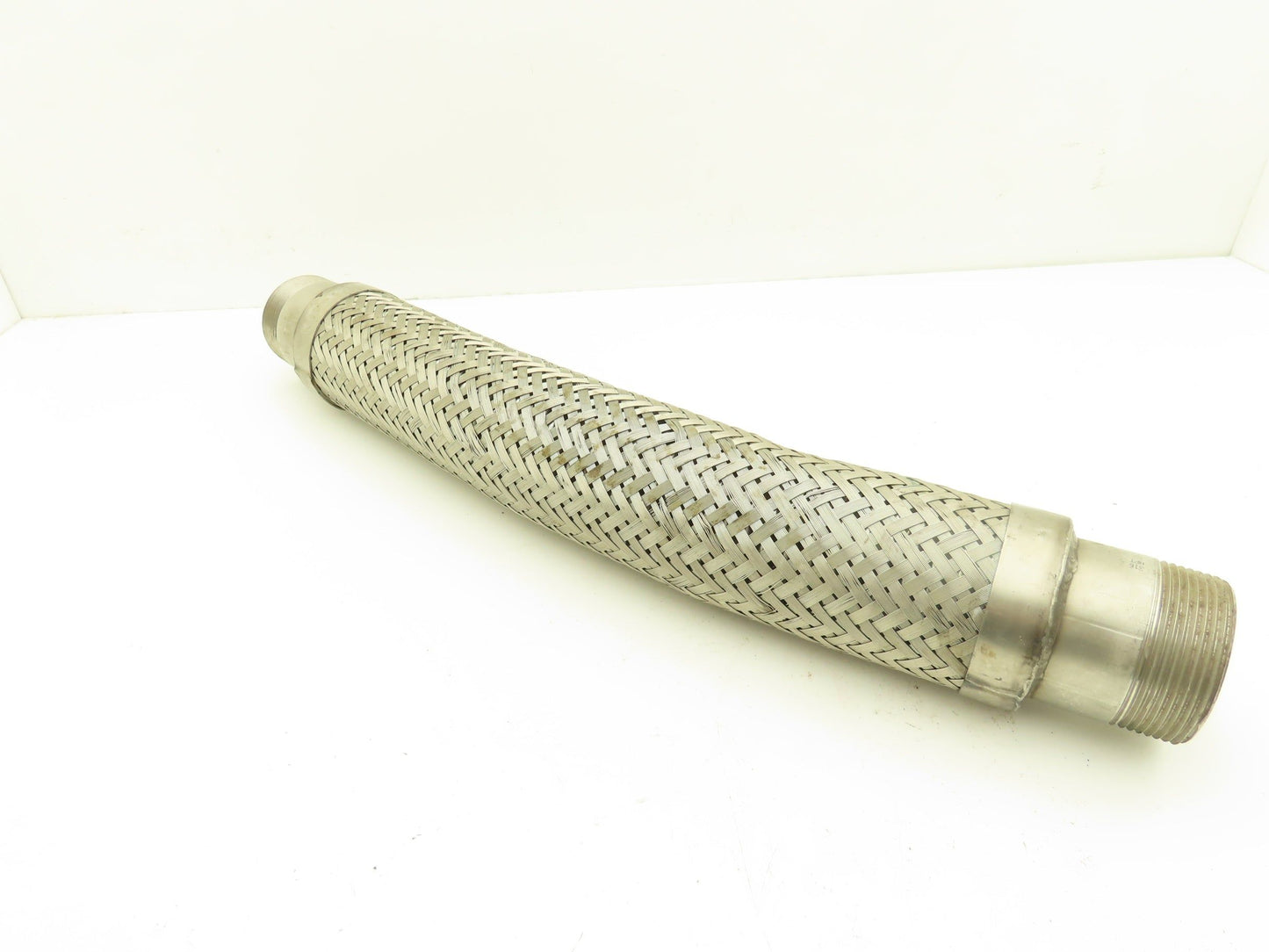 24" Braided Stainless Flex Hose 2-1/2" NPT Male Ends