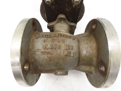 Jamesbury ST-200 Pneumatic Actuator 3" Stainless Flanged Ball Valve & Positioner