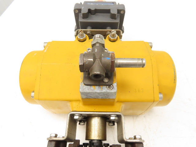Tufline 2" Flanged Plug Valve w/Emerson Pneumatic Actuator Valvetop Positioner