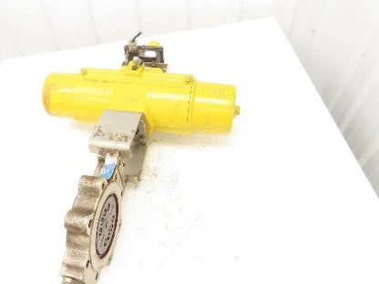 Tricentric 6" Butterfly Valve Hytork 1125 Actuator w/Accutrak Positioner
