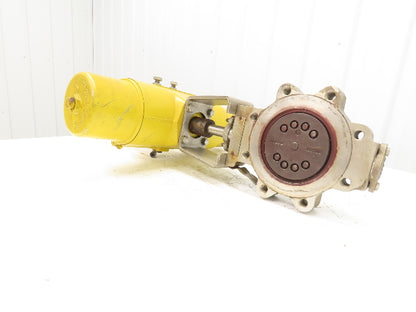 Tricentric 6" Butterfly Valve Hytork 1125 Actuator w/Accutrak Positioner