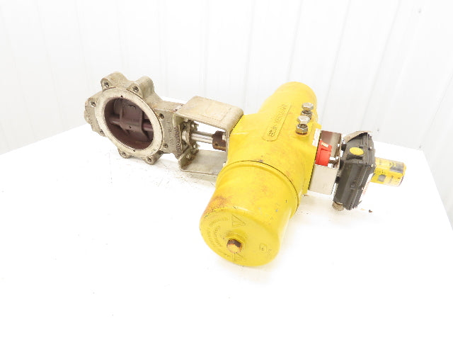 Tricentric 6" Butterfly Valve Hytork 1125 Actuator w/Accutrak Positioner