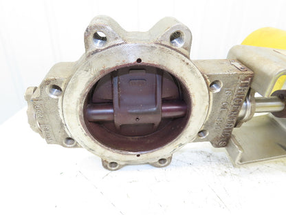Tricentric 6" Butterfly Valve Hytork 1125 Actuator w/Accutrak Positioner